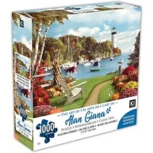 Karmin AN AUTUMN AFTERNOON II 1000 piece puzzle lighthous sailboats